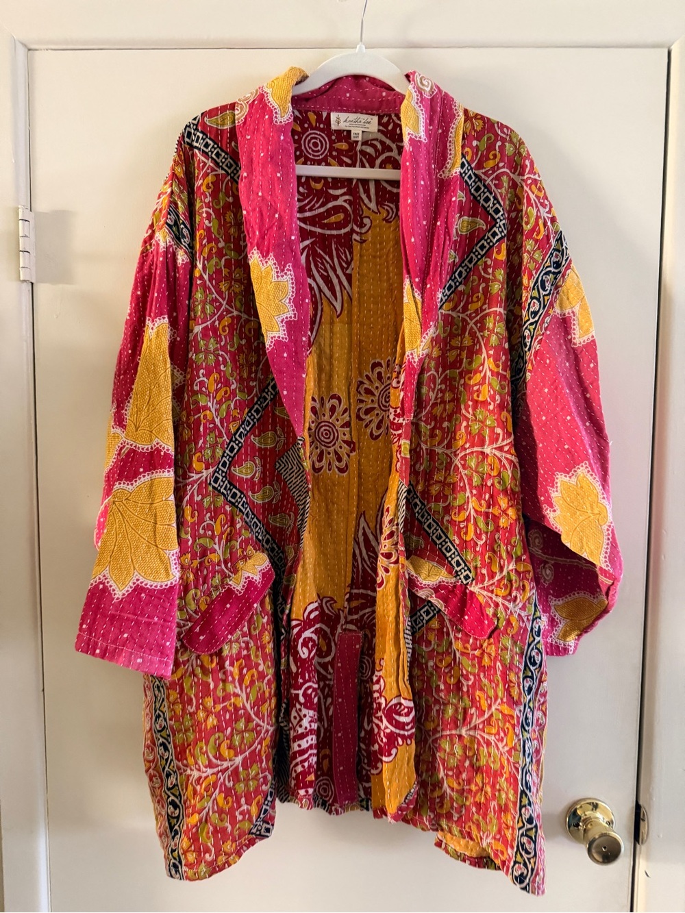 Kantha Bae Floral Kantha Blazer One Size Boho